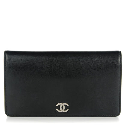 Chanel Caviar Sevruga Yen Wallet Black 1 of 8