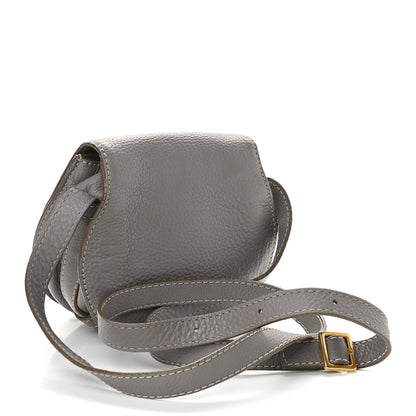 Chloe Calfskin Mini Marcie Round Crossbody Bag Cashmere Grey 3 of 14