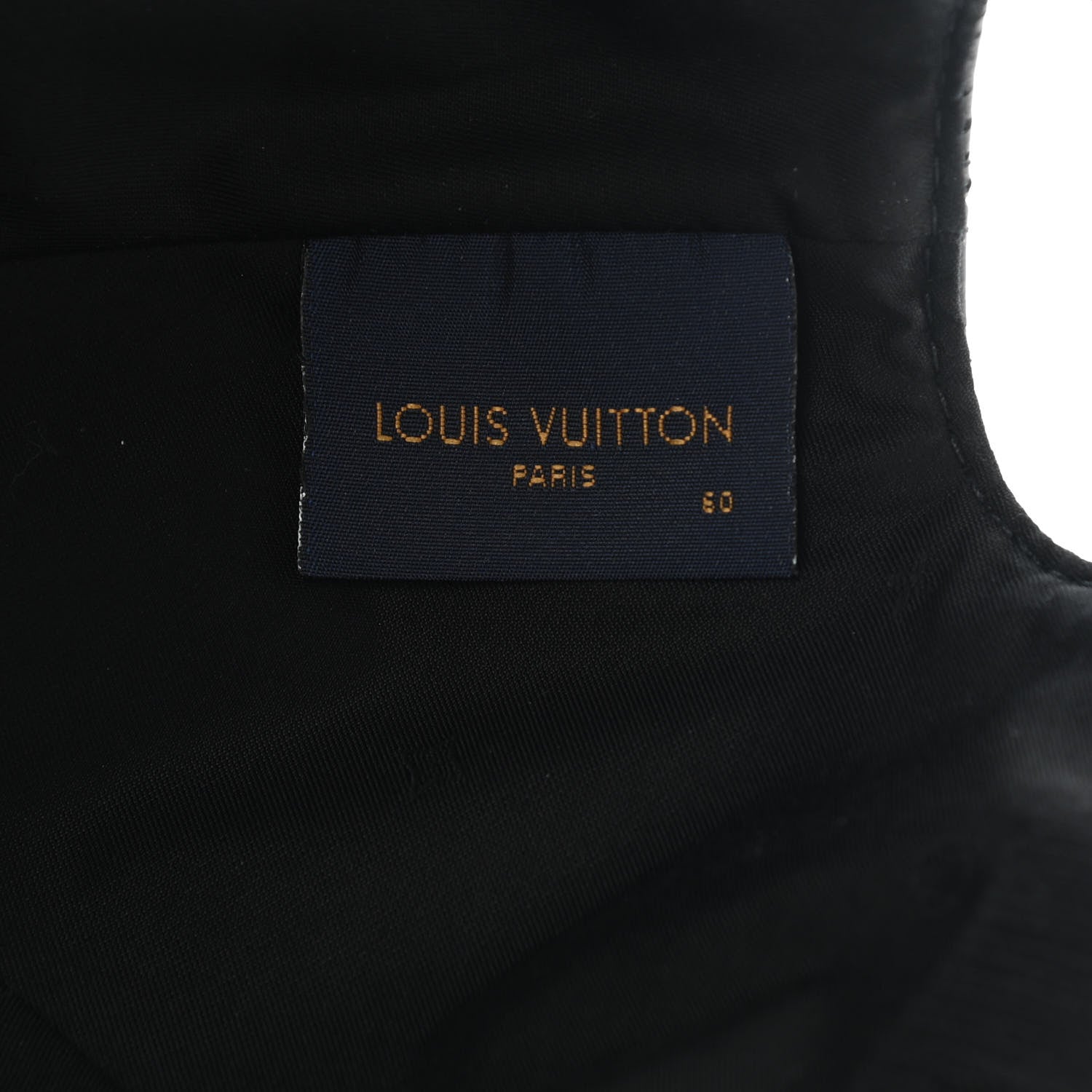 Louis Vuitton Calfskin Monogram Shadow Baseball Cap 60 Black 8 of 8