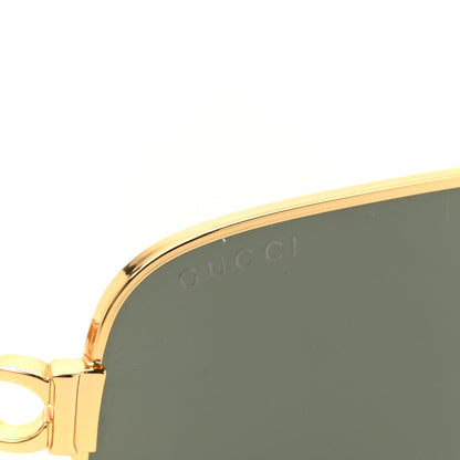 Gucci Metal Rectangular Frame Sunglasses GG1937S Gold 7 of 8