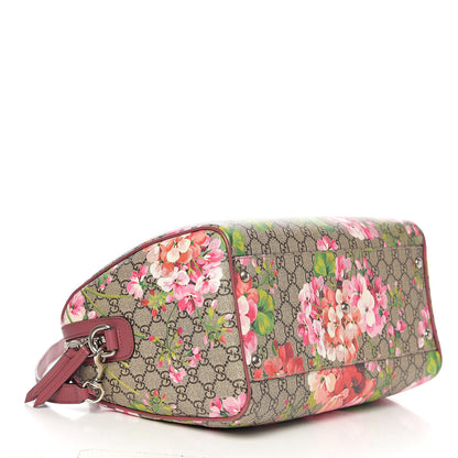 Gucci GG Supreme Monogram Blooms Medium Boston Beige Multicolor Dry Rose 3 of 12