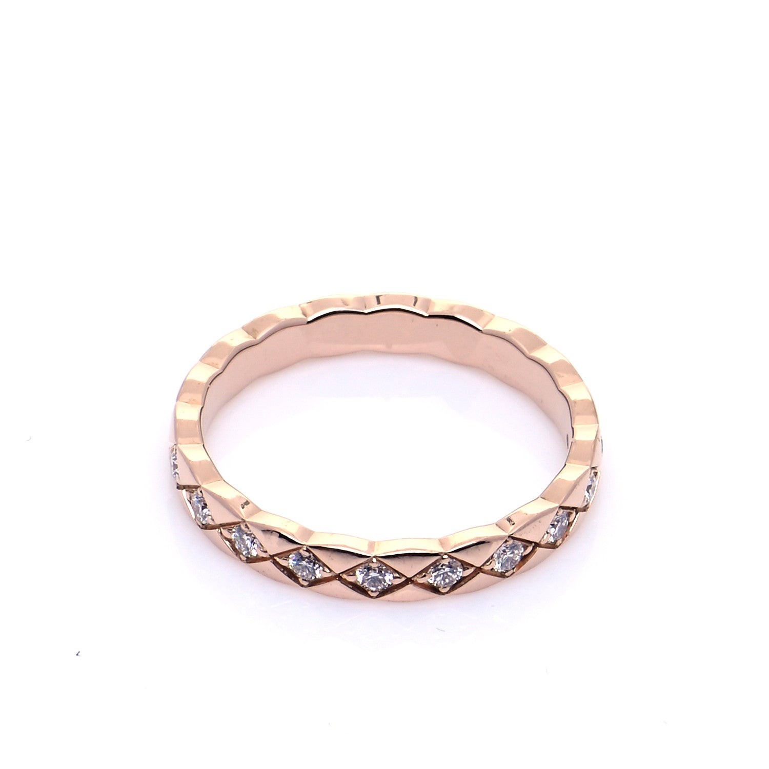 Chanel 18K Beige Gold Diamond Mini Coco Crush Ring 55 7.25 4 of 7