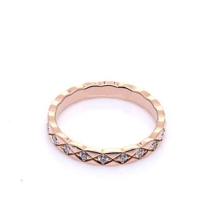 Chanel 18K Beige Gold Diamond Mini Coco Crush Ring 55 7.25 4 of 7