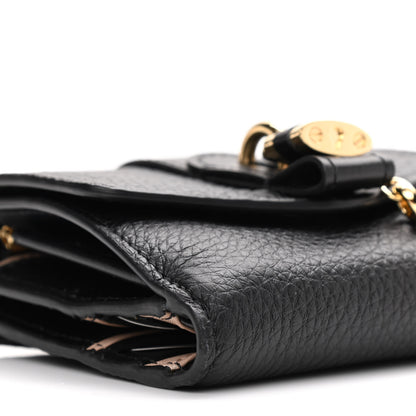 Chloe Grained Calfskin Small Aby Tri-Fold Wallet Black 8 of 10