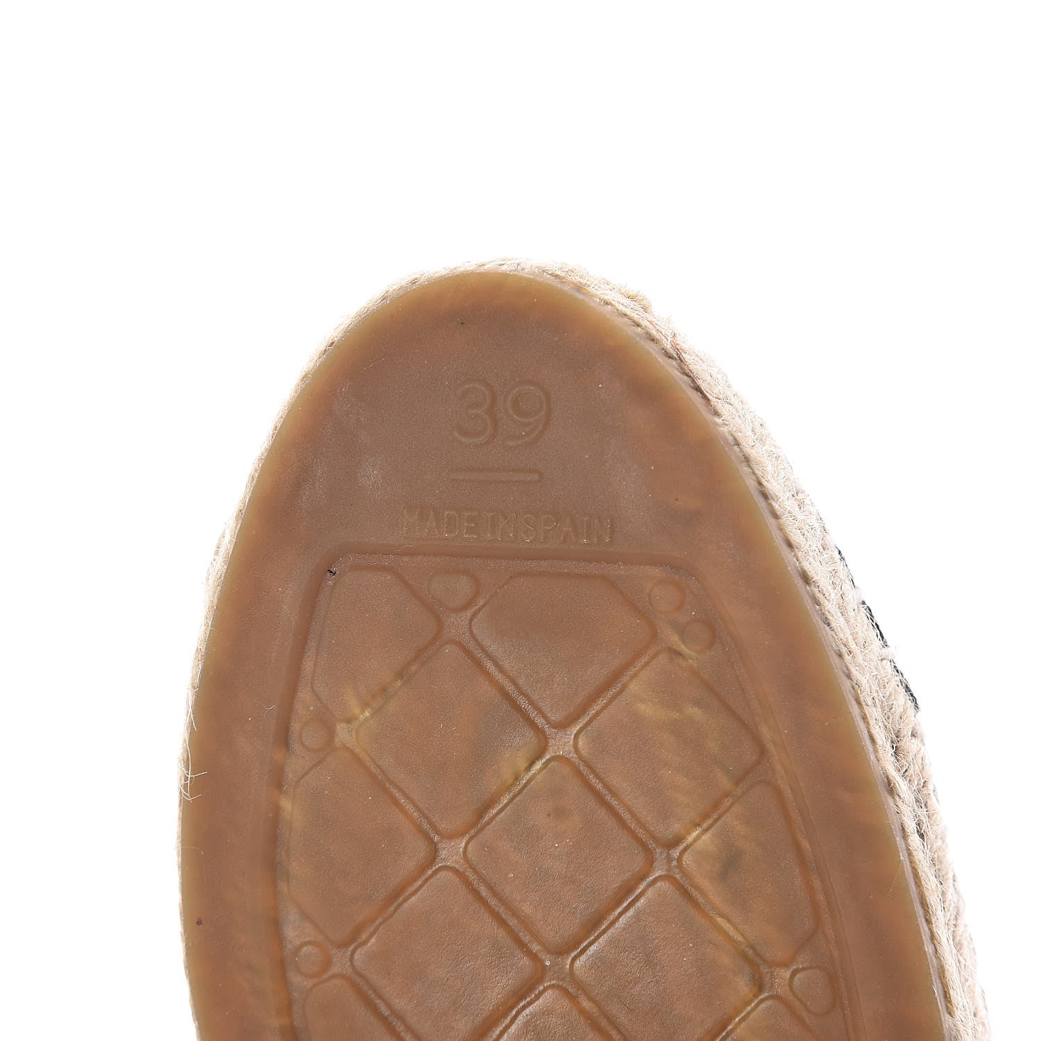 Chanel Linen CC Espadrilles 39 Beige Black 7 of 10