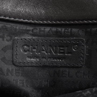 Chanel Leather Mademoiselle Flap Shoulder Bag Black 7 of 8