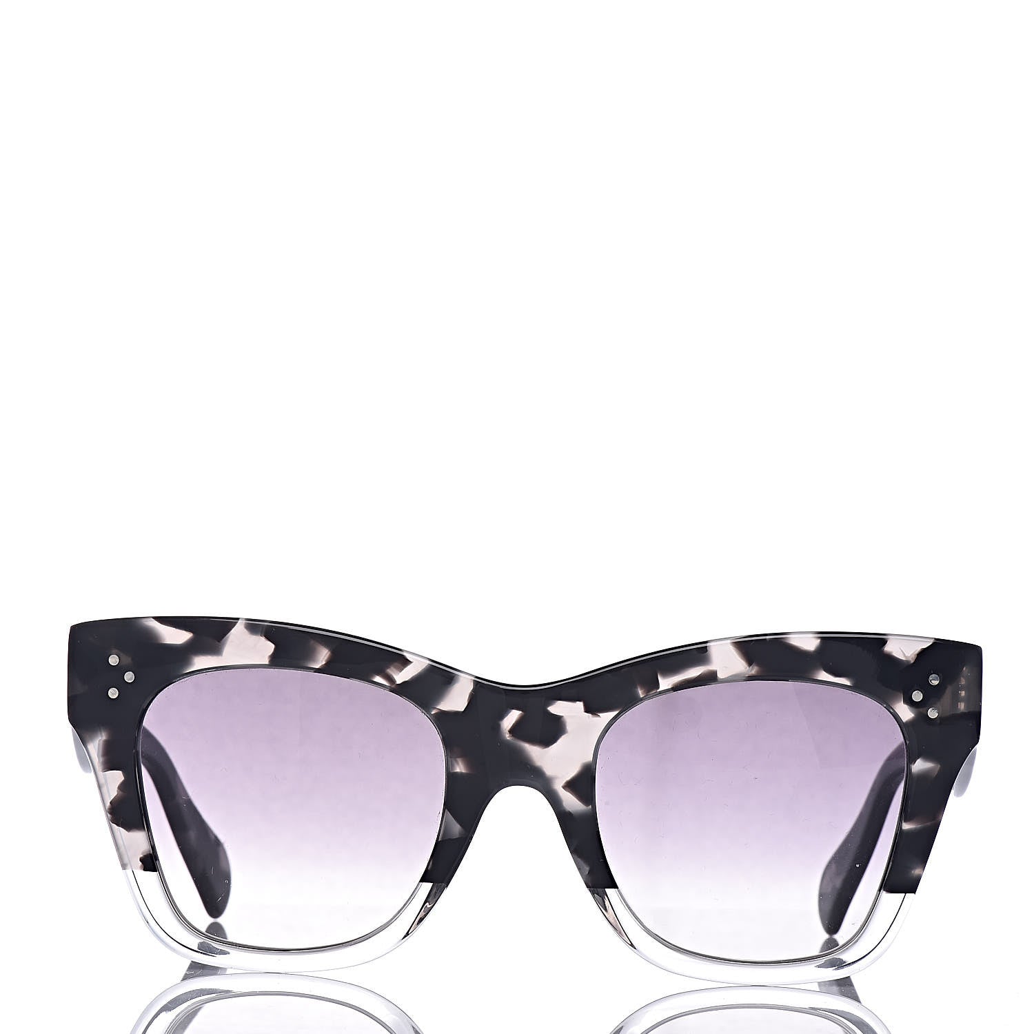 Celine Cat Eye Sunglasses CL4000I Grey Black 4 of 6