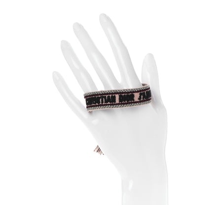 Christian Dior Woven Cotton J'Adior Friendship Bracelet Pink 2 of 3