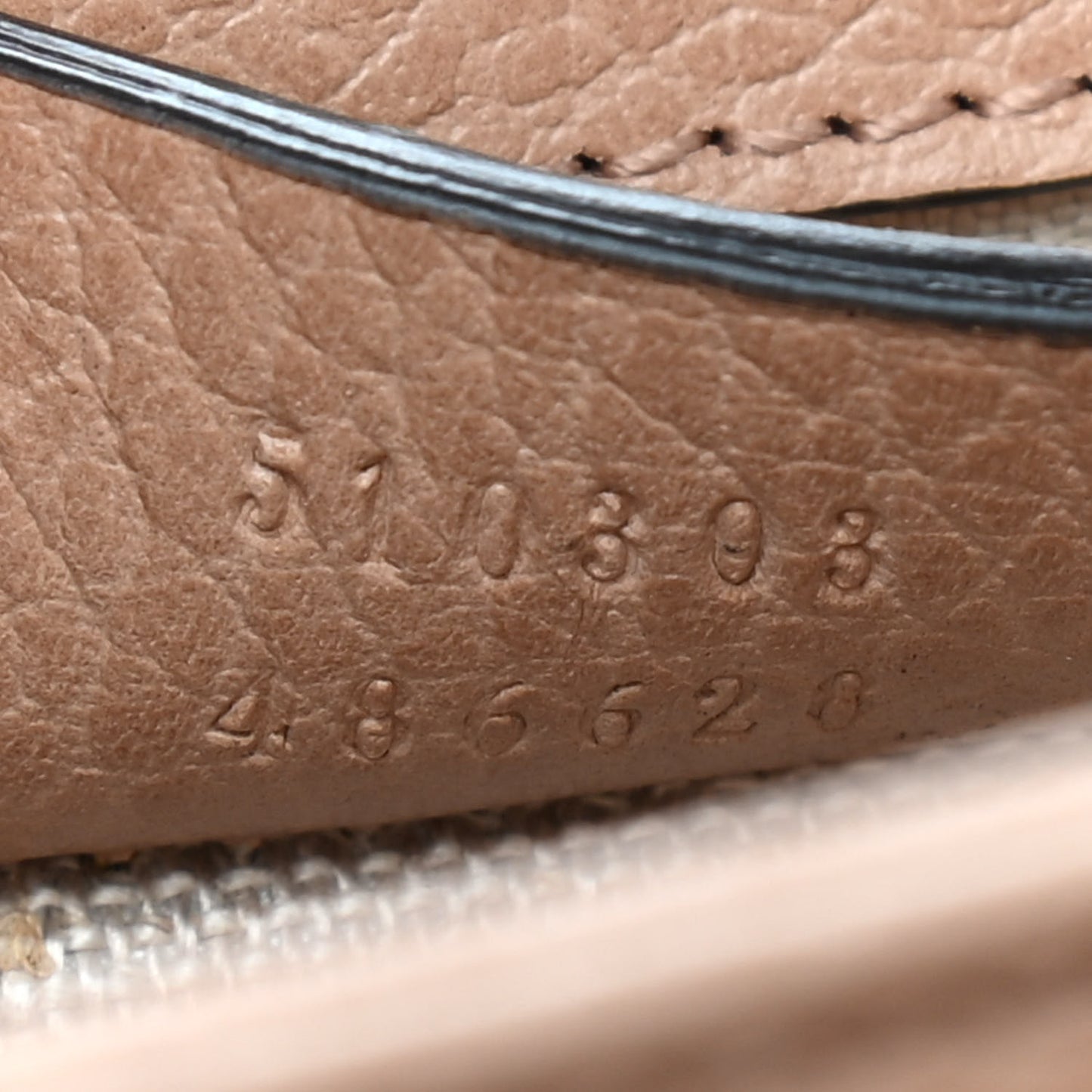 Dollar Calfskin Interlocking G Shoulder Bag Camelia