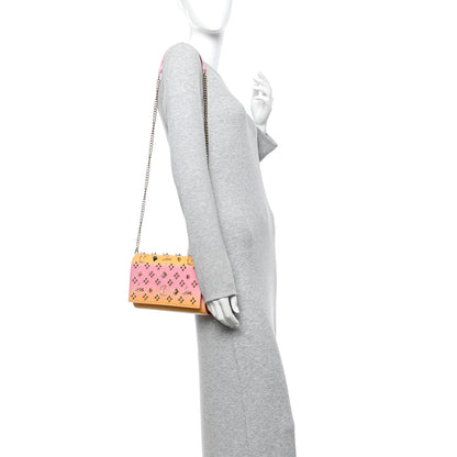 Christian Louboutin Calfskin Spikes Loubinthesky Paloma Wallet On Chain Degraftersun Gold 2 of 16