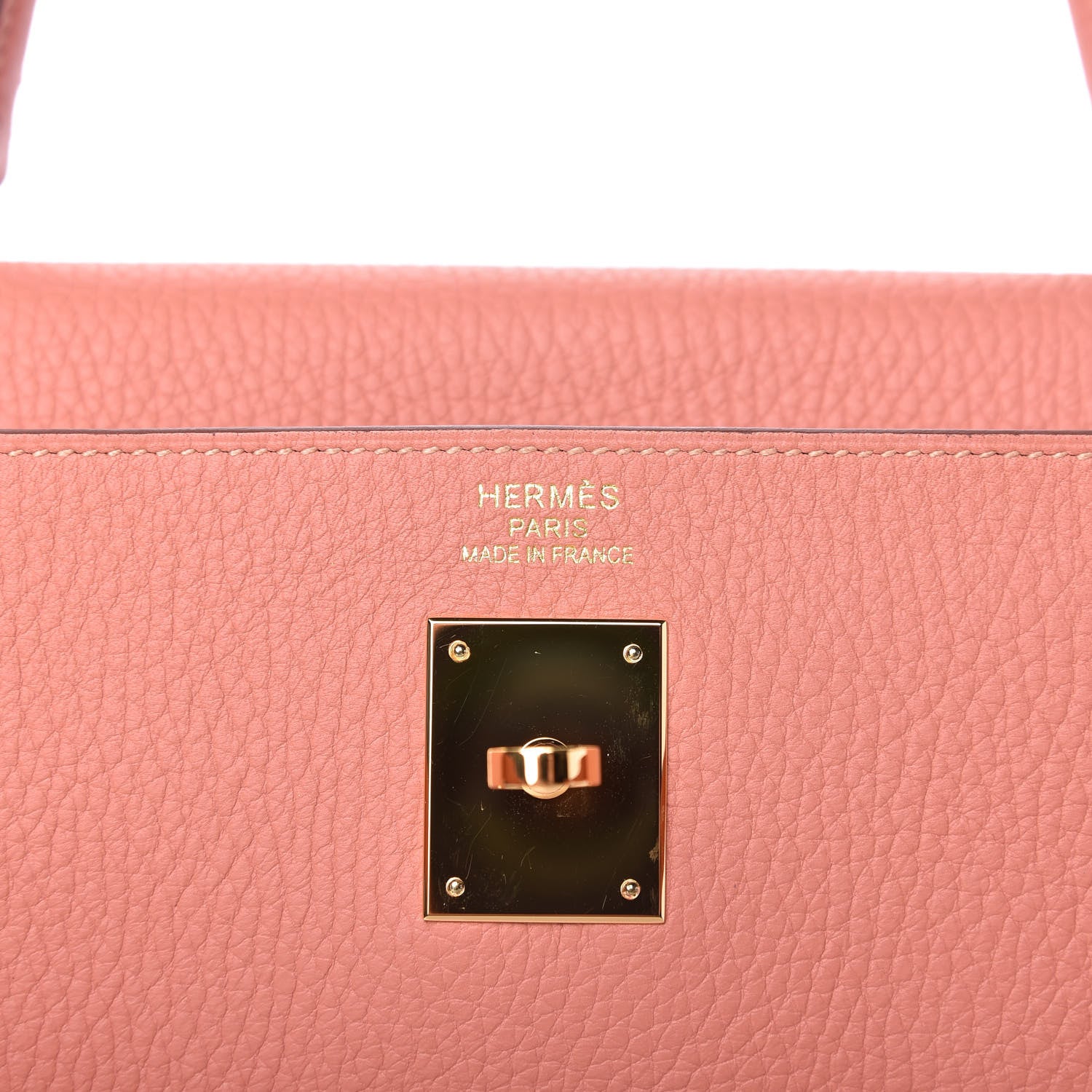 Hermes Taurillon Clemence Retourne Kelly 35 Rose Thé 8 of 11