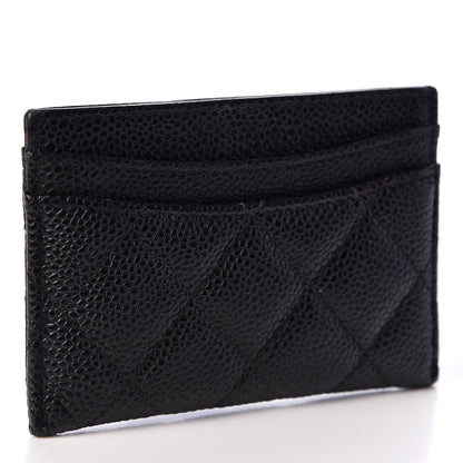 Chanel Caviar Quilted Card Holder Black 2 of 9