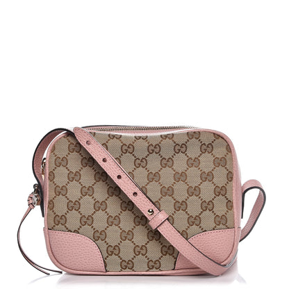 Gucci Monogram Mini Bree Messenger Bag Beige Soft Pink 1 of 7