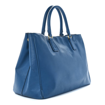 Prada Saffiano Cuir Medium Double Bag Cobalto 3 of 11