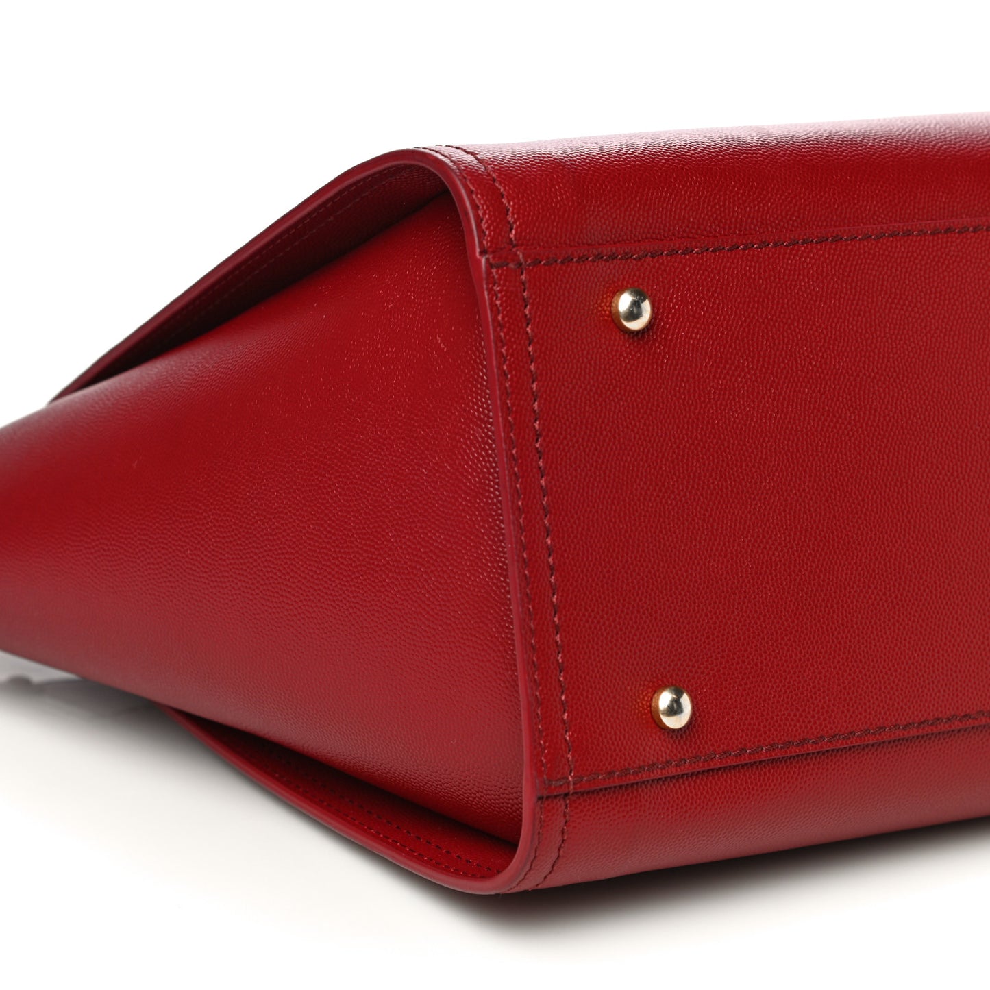 Caviar Small Studded Deauville Tote Red