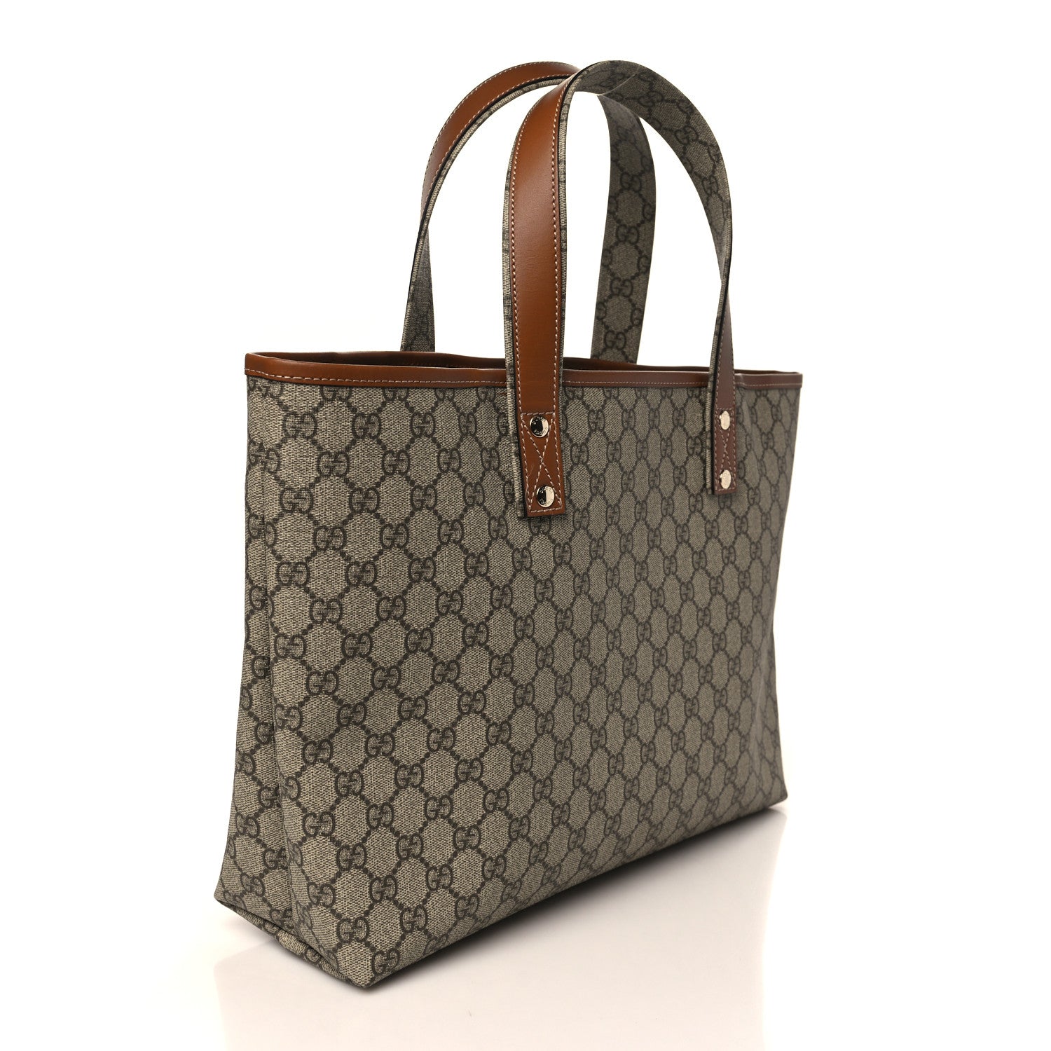 Gucci GG Plus Monogram Medium Signature Web Loop Tote Brown 3 of 9