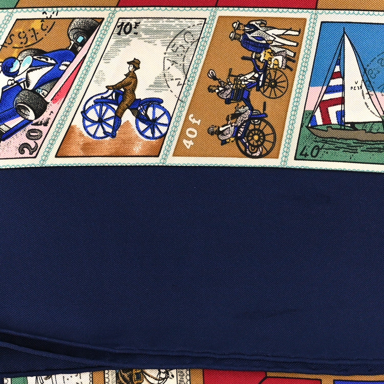 Hermes Silk Correspondance Scarf 90 4 of 4
