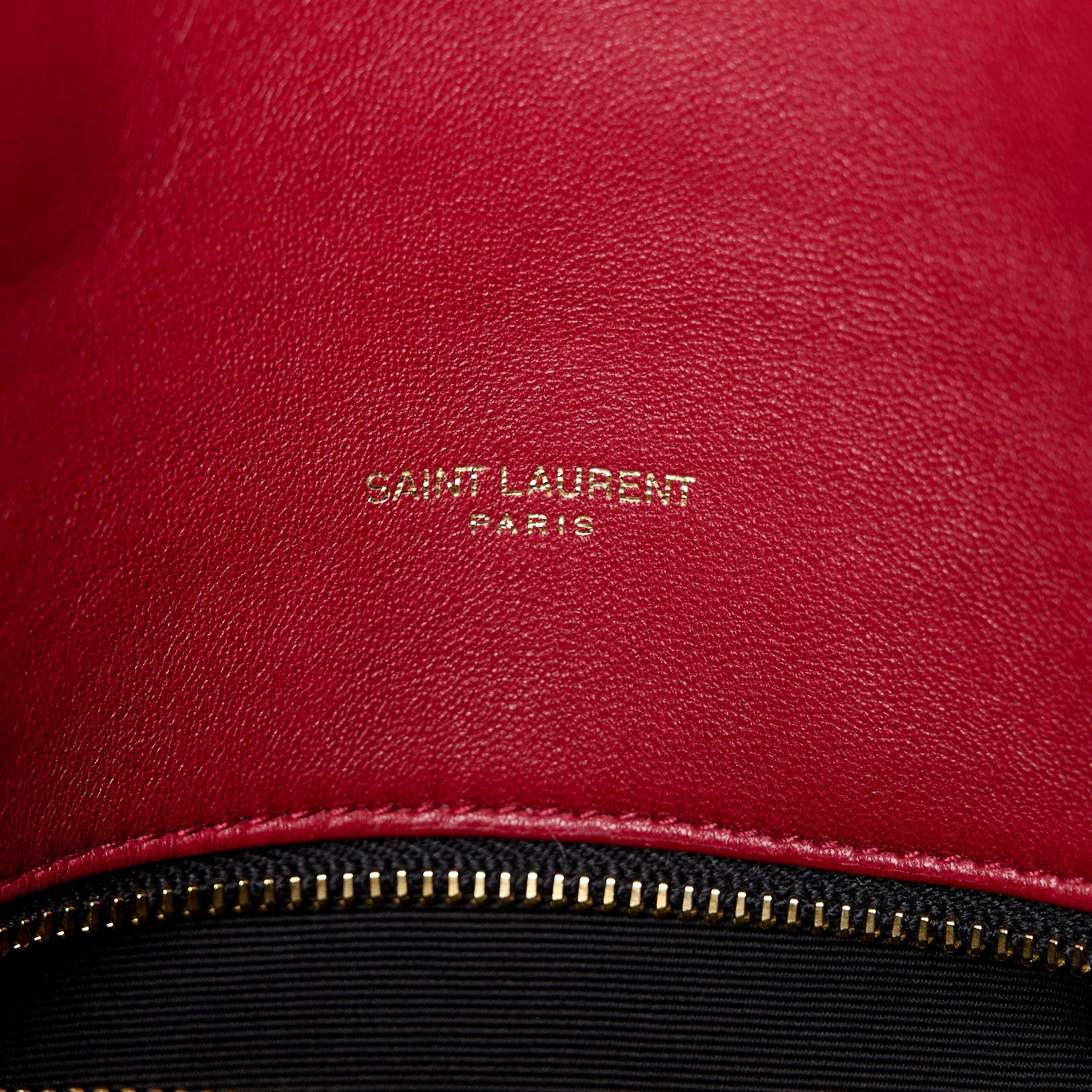 Saint Laurent Lambskin Quilted Medium Loulou Puffer Monogram Chain Satchel Opyum Red 6 of 11