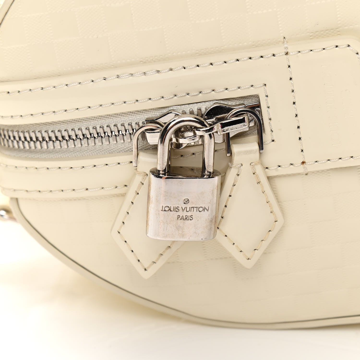 Louis Vuitton Damier Facette Speedy Cube MM Creme 11 of 11