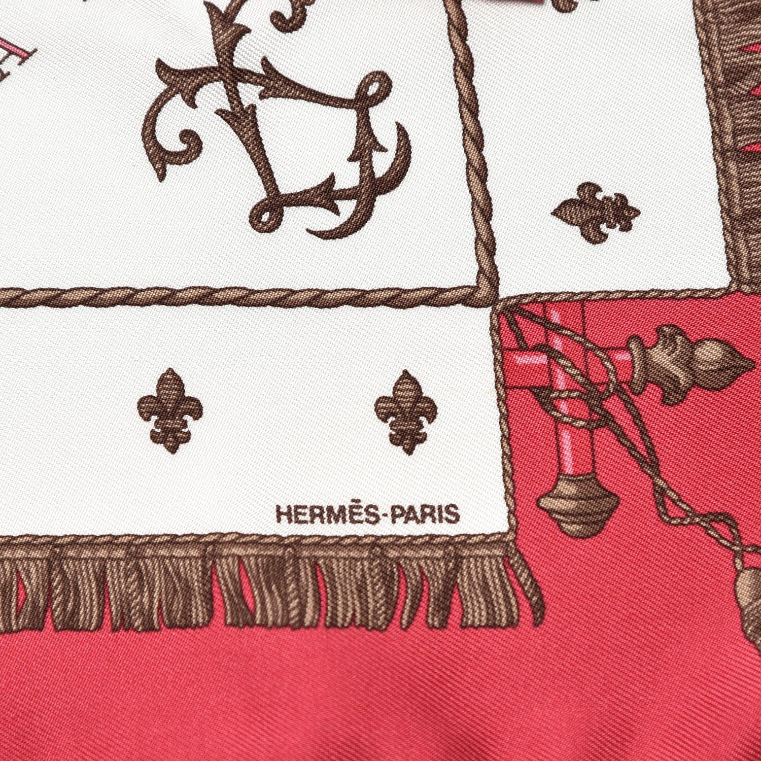 Hermes Silk Vue Du Carosse De La Galere La Reale Pocket Square Scarf 5 of 6