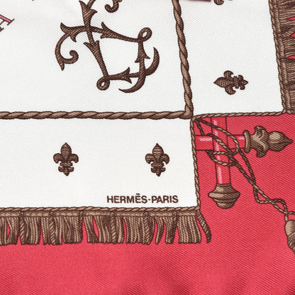 Hermes Silk Vue Du Carosse De La Galere La Reale Pocket Square Scarf 5 of 6