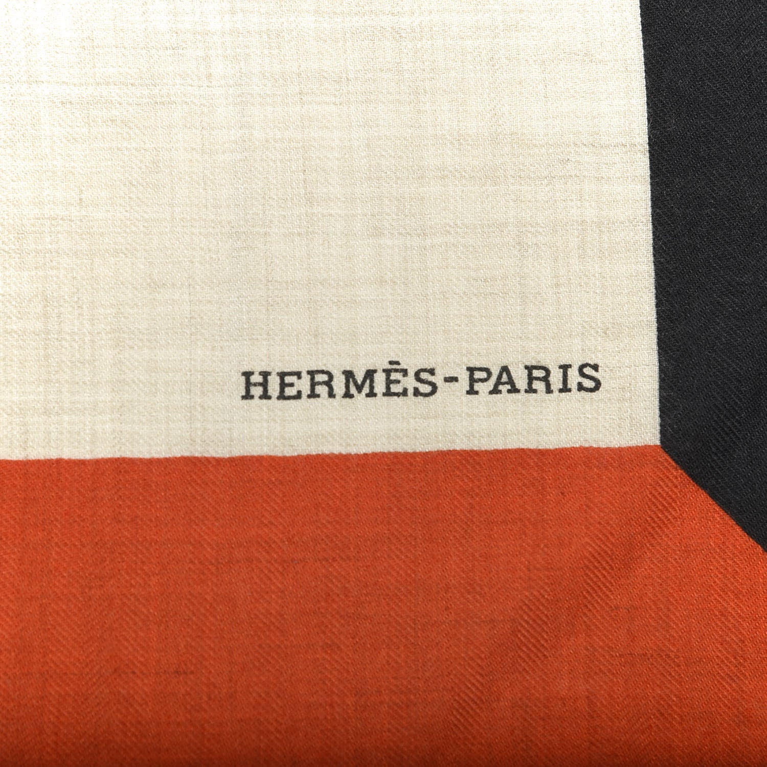 Hermes Cashmere Silk Encadre H Passant Giant Scarf 140 Gris Chine Rouge Black 3 of 6