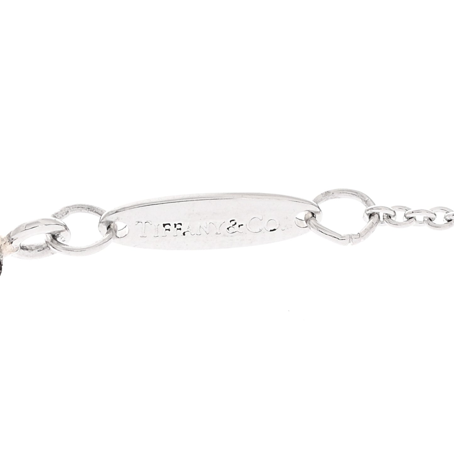 Platinum Diamond 16mm Elsa Peretti Open Heart Pave Pendant Necklace