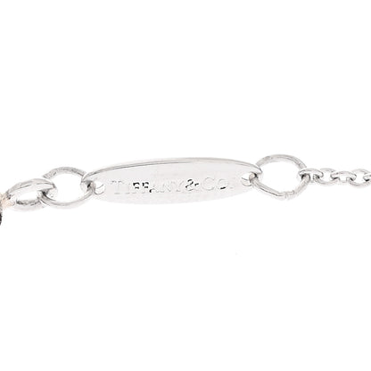Tiffany Platinum Diamond 16mm Elsa Peretti Open Heart Pave Pendant Necklace 5 of 9