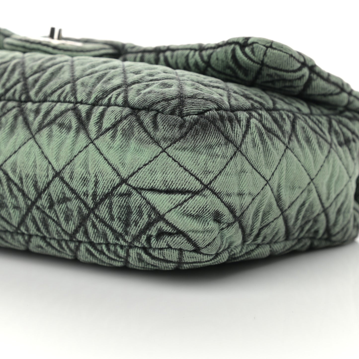 Denim Quilted Denimpression Flap Green Black