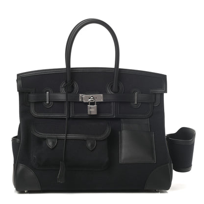 Hermes Goeland Toile Swift Cargo Birkin 35 Black 1 of 10