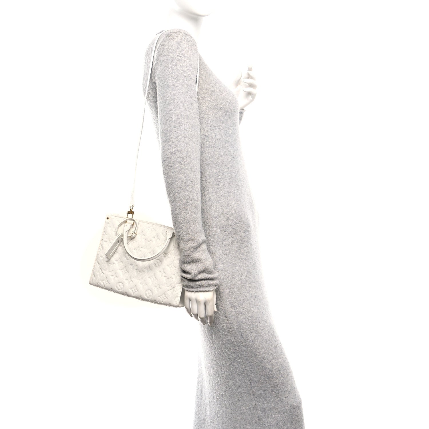 Louis Vuitton Snakeskin Empreinte Monogram Onthego PM White 2 of 10