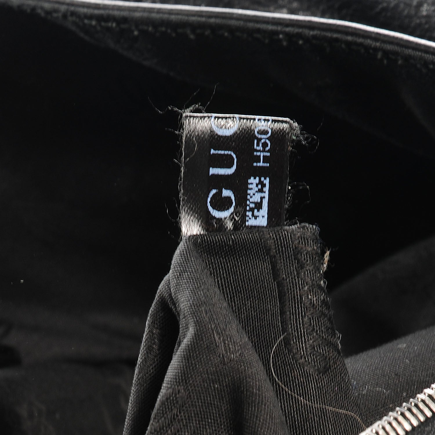 Gucci Mens Leather Large Crest Trademark Tote Black 9 of 9