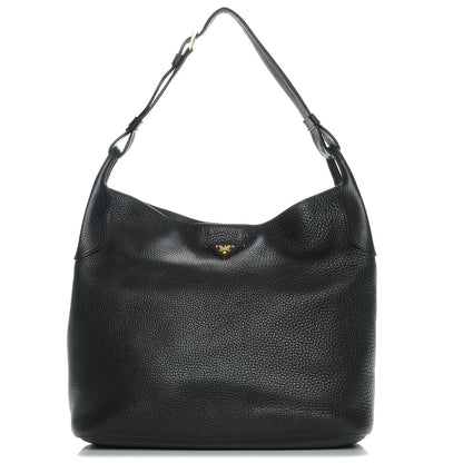 Prada Vitello Daino Hobo Nero Black 1 of 8