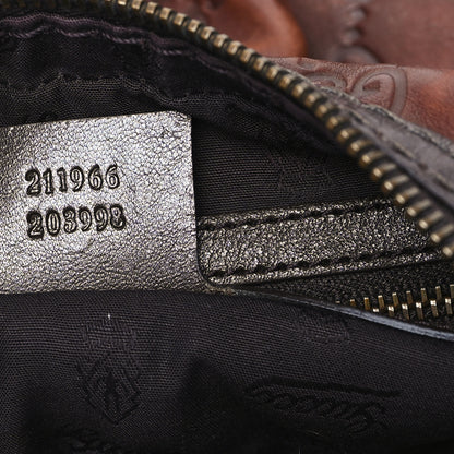 Gucci Guccissima Medium Jockey Hobo Dark Brown 7 of 12