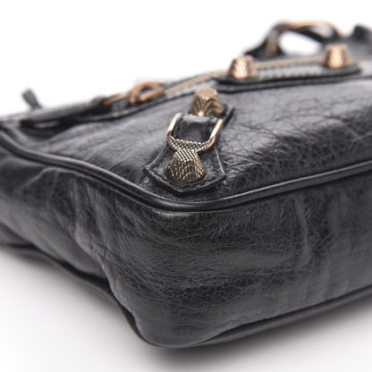 Balenciaga Agneau Giant 12 Rose Gold Hardware Hip Pochette Black 8 of 9