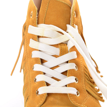 Christian Louboutin Suede Frangine Crosta Flat Sneakers 37.5 Full Moon 12 of 16