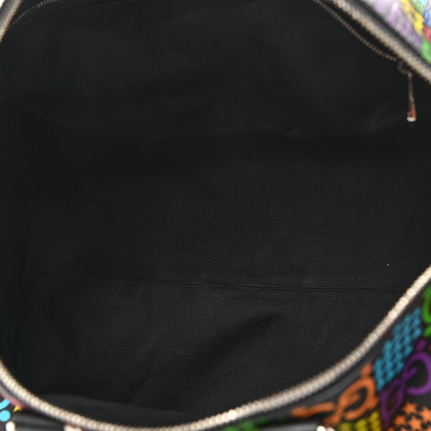 GG Supreme Monogram Psychedelic Duffle Backpack Black Multicolor