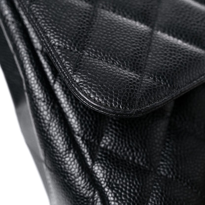 Chanel Caviar Quilted Jumbo Single Flap Black 19 of 24