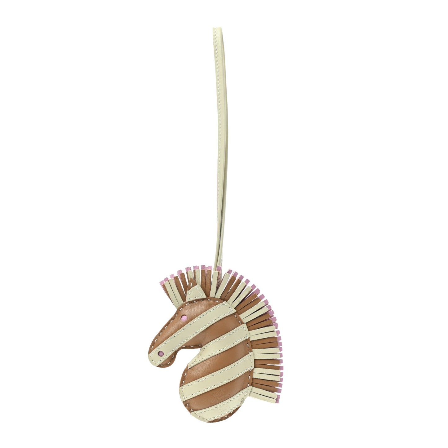 Milo Lambskin Geegee Savannah Bag Charm Craie Sesame Mauve Sylvestre