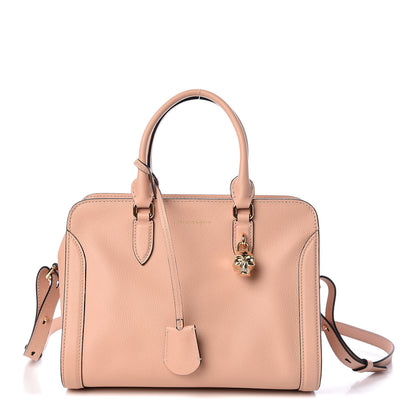 Alexander McQueen Pebbled Calfskin Small Skull Padlock Zip Around Tote Boudoir 1 of 9