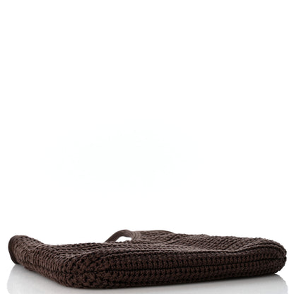 Miu Miu Cotton Crochet Ivy Bag Cacao Talco 4 of 11