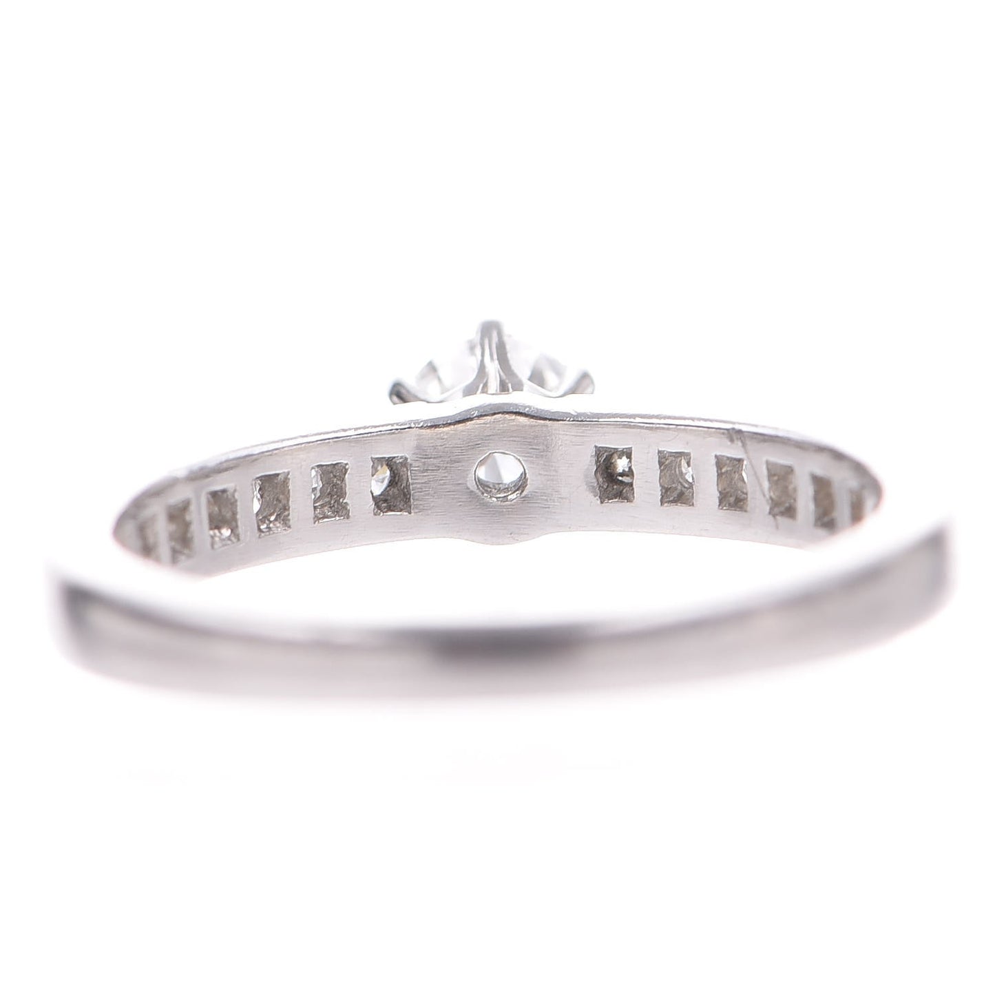 18K Platinum Diamond .31ct Engagement Ring 52 6