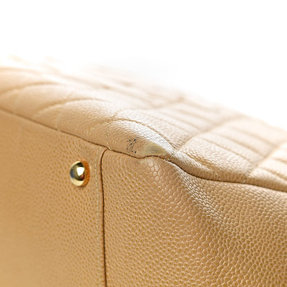 Chanel Caviar Quilted Grand Timeless Tote GTT Beige 22 of 26