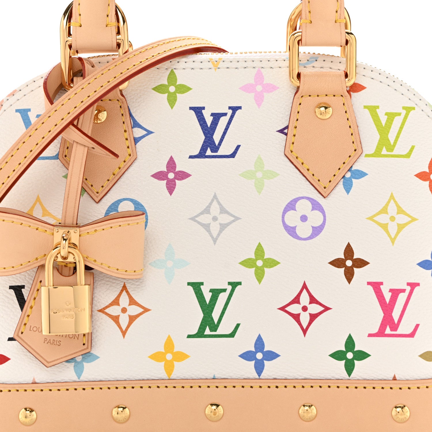 Louis Vuitton LV x TM Monogram Multicolor Alma BB White 7 of 10