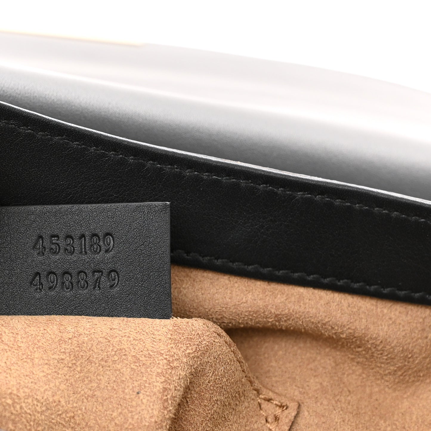 GG Supreme Monogram Web Medium Padlock Messenger Shoulder Bag Black