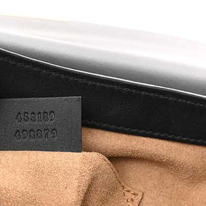 Gucci GG Supreme Monogram Web Medium Padlock Messenger Shoulder Bag Black 7 of 13