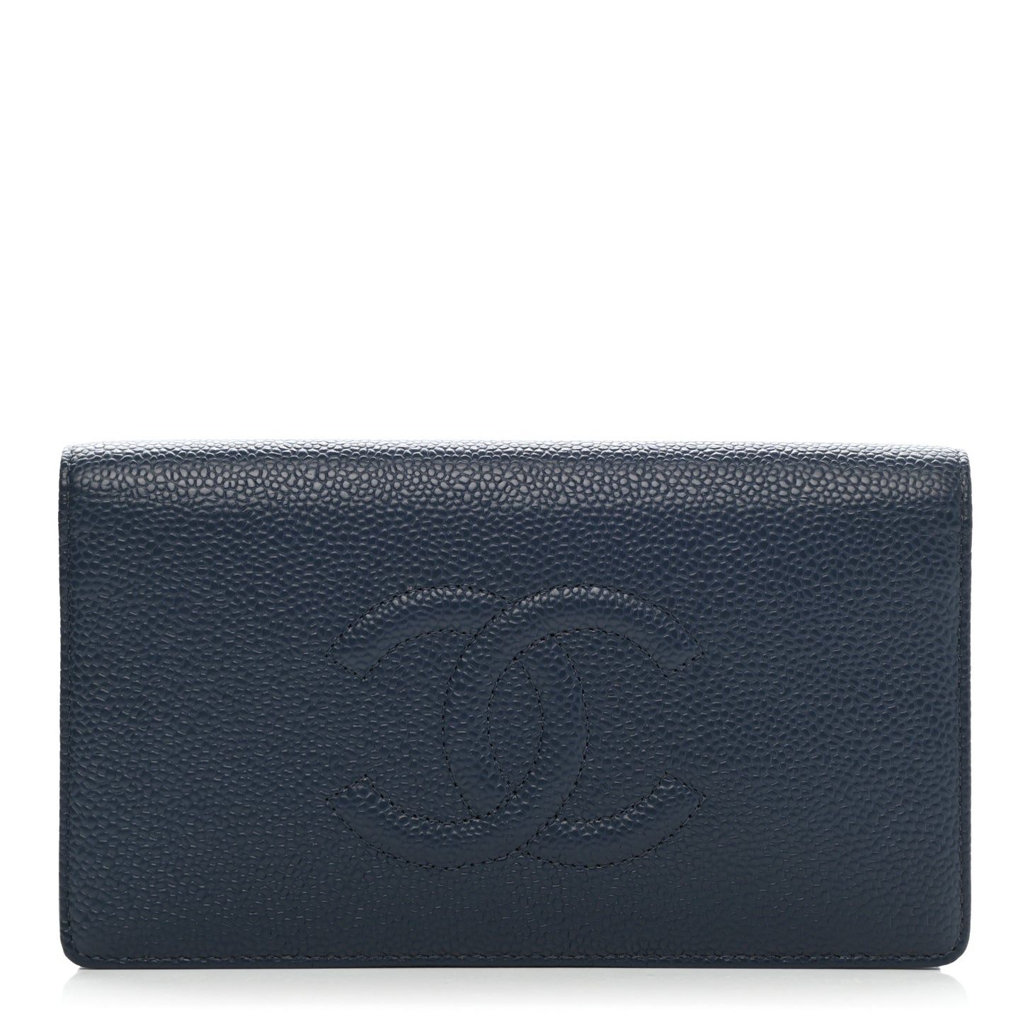 Caviar Timeless CC Yen Wallet Dark Blue