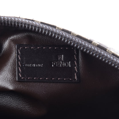 Fendi Zucchino Vitello Cosmetic Pouch Testa di Moro Beige 6 of 9