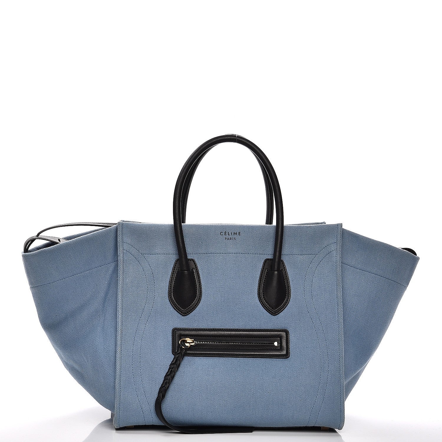 Celine Cotton Canvas Medium Phantom Luggage Blue 1 of 11