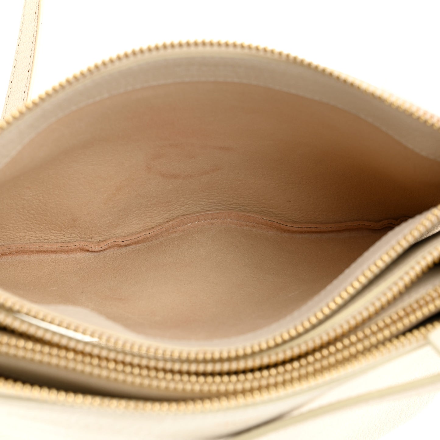 Goatskin Small Trio Crossbody Bag White